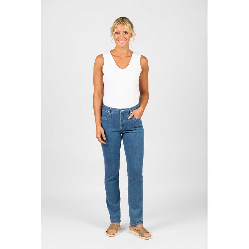 Vassalli Slim Leg Full Length Jean image number 3
